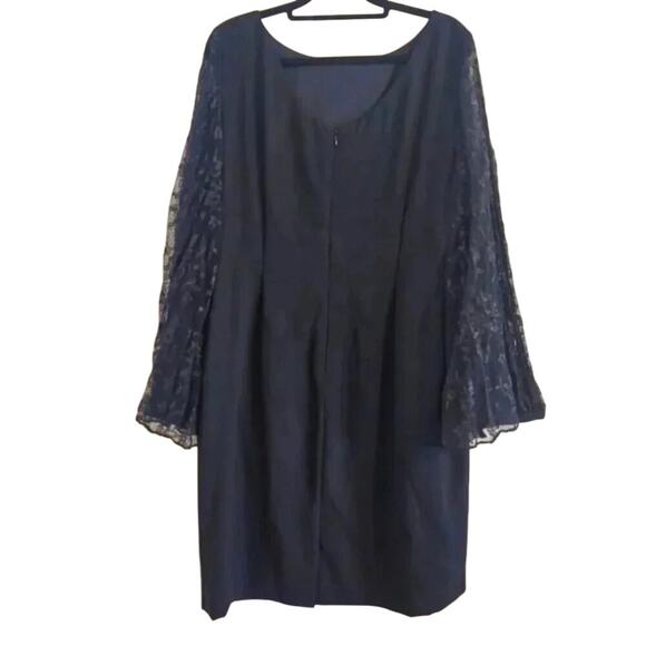 Tahari ASL Lace Sleeve Sheath Dress - Picture 2 of 6